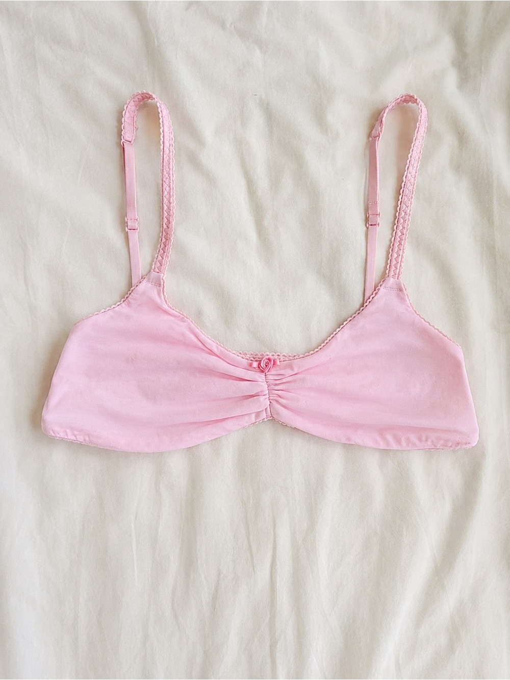 SKIMS pink ruched bralette 💕 size S